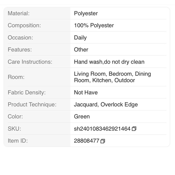 Elegant Green Table Runner - Picture 5 of 7